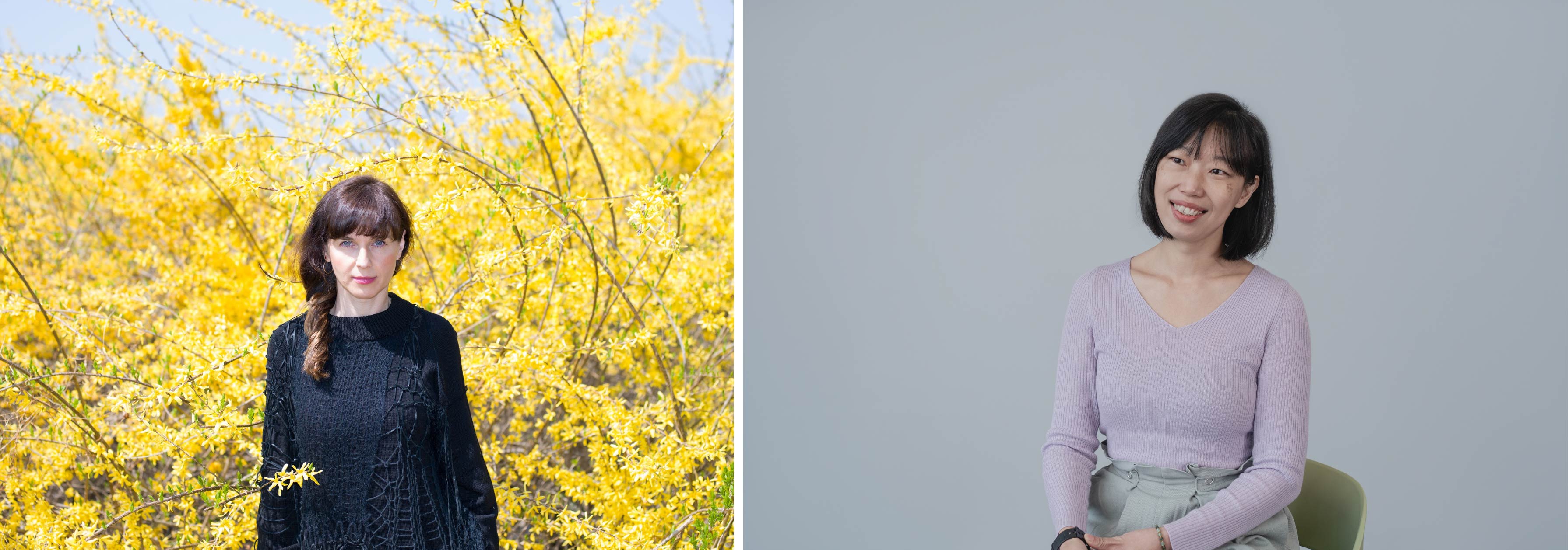 2. 臺灣策展人周伶芝、4. 羅馬尼亞策展人安卡·繆雷·金。(圖片兩張合一張)