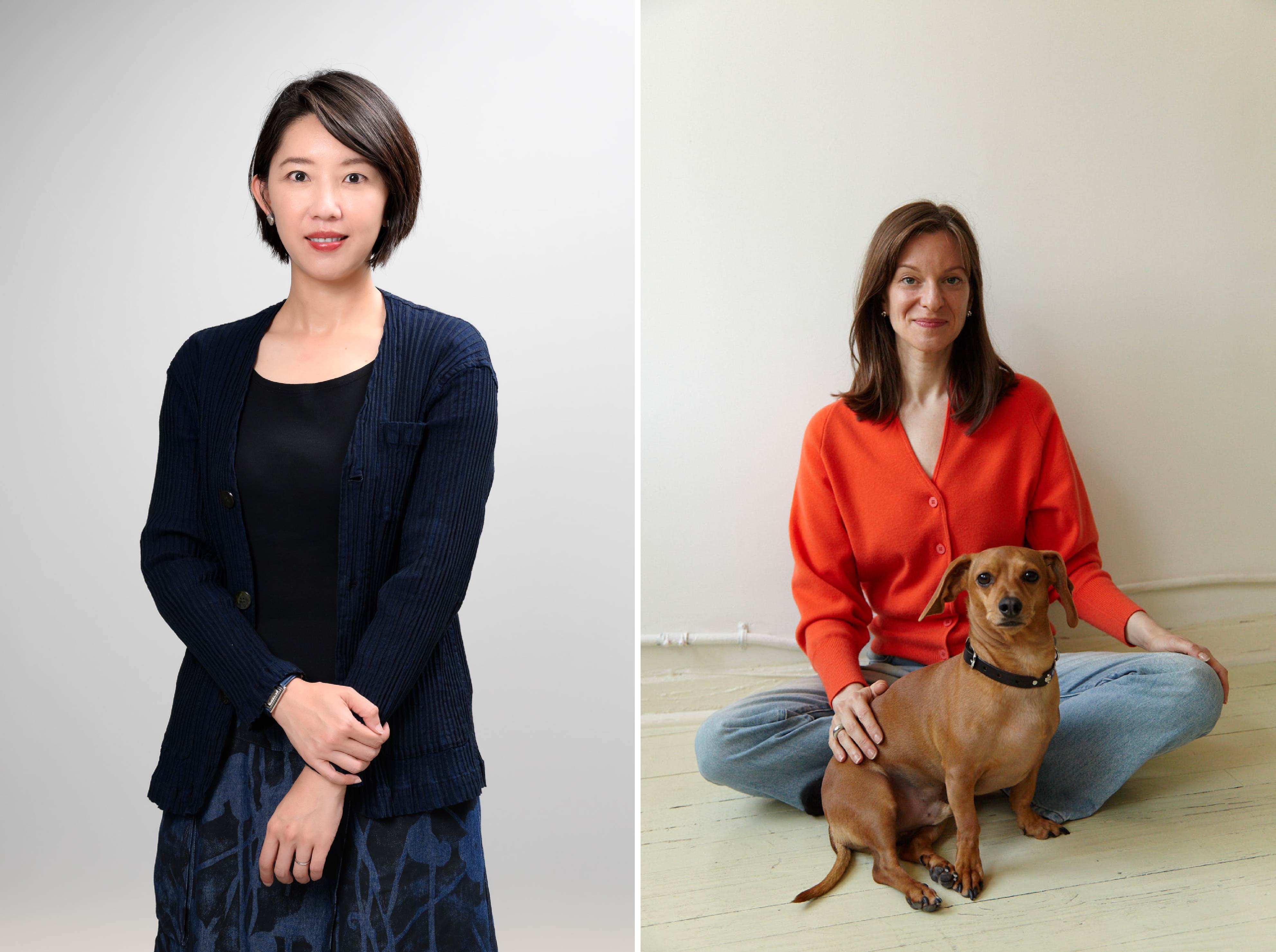 1.臺中市立美術館賴依欣館長、3.美國策展人艾蕾娜.克萊爾.費爾德曼(圖片兩張合一張)