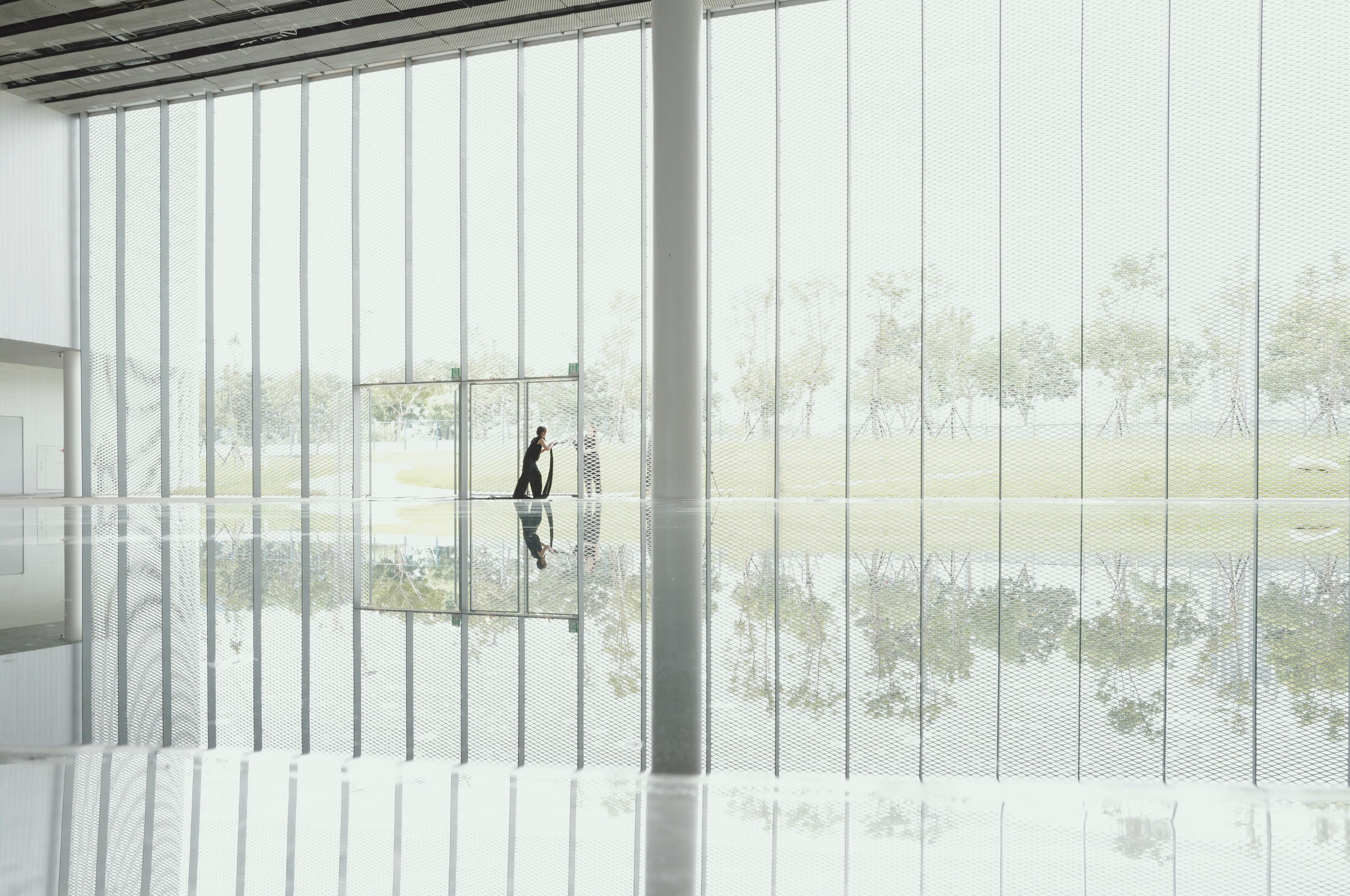 綠美圖入口大廳。圖片來源_SANAA事務所提供